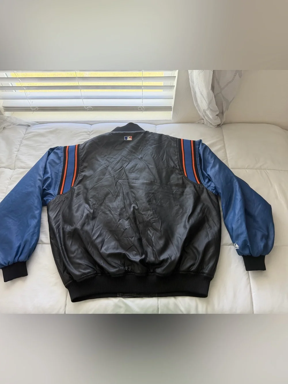 Vintage Majestic Mets Diamond Collection XXL Puffer Bomber Jacket MLB Varsity